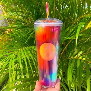 Starbucks Multi Colored Rainbow Kaleidoscope Dome Cup Tumbler 24oz Venti 2020